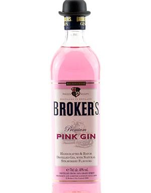 Broker's Pink Gin (70cl , 40%)