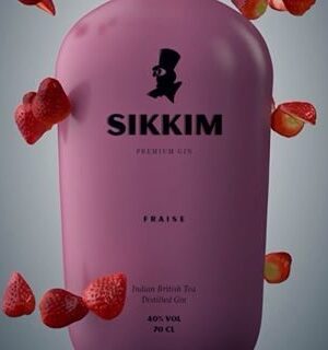 Sikkim Fraise Premium Gin (70cl , 40)