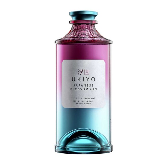 Ukiyo Japanese Blossom Gin (70cl , 40%)
