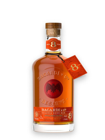 Bacardi 8 YO Reserva Ocho Sevillian Orange Cask Finish Rum (70cl , 45%)